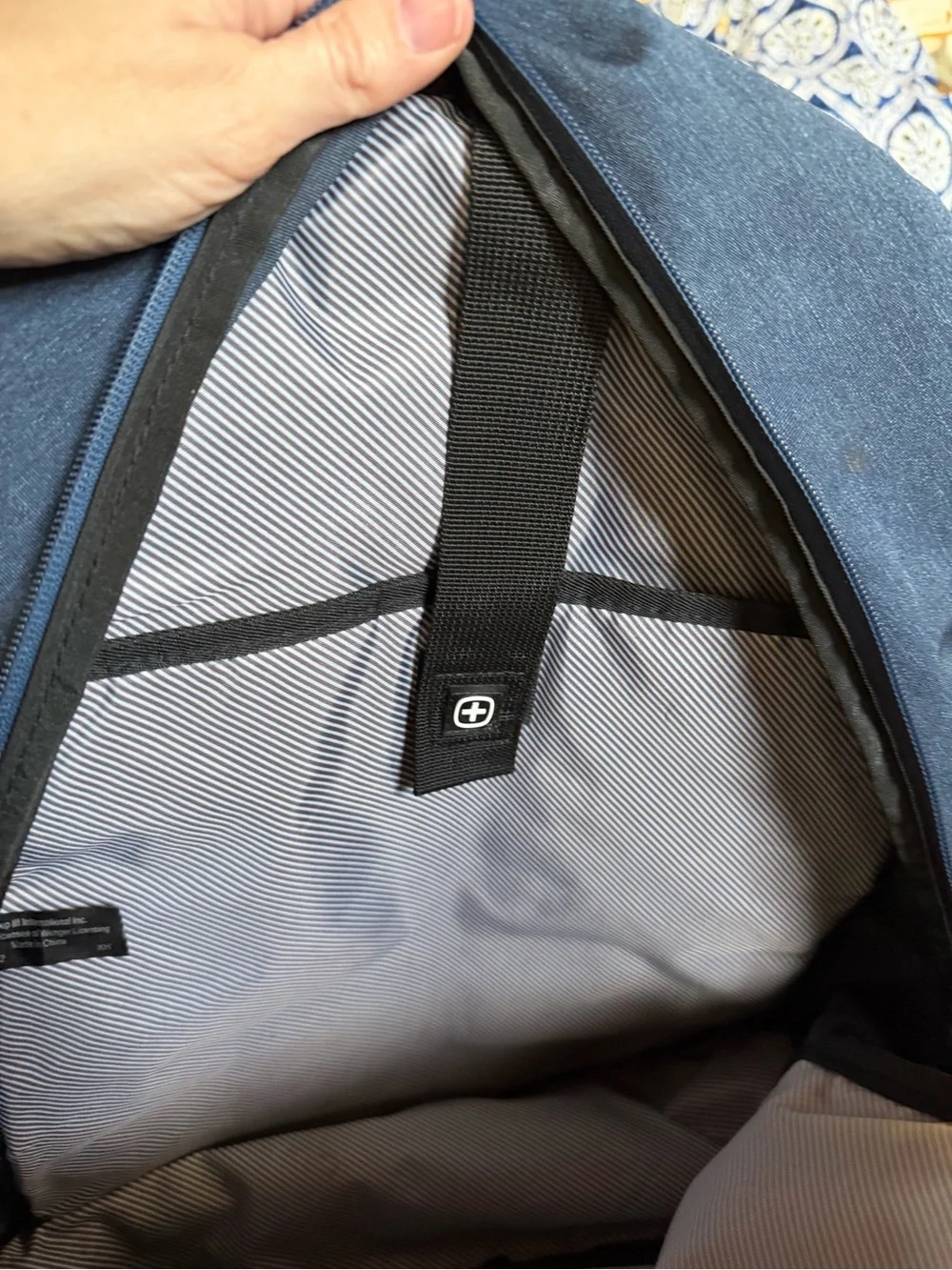 SwissGear Heathered Blue Men's Laptop Backpack - Durable Everyday Carry